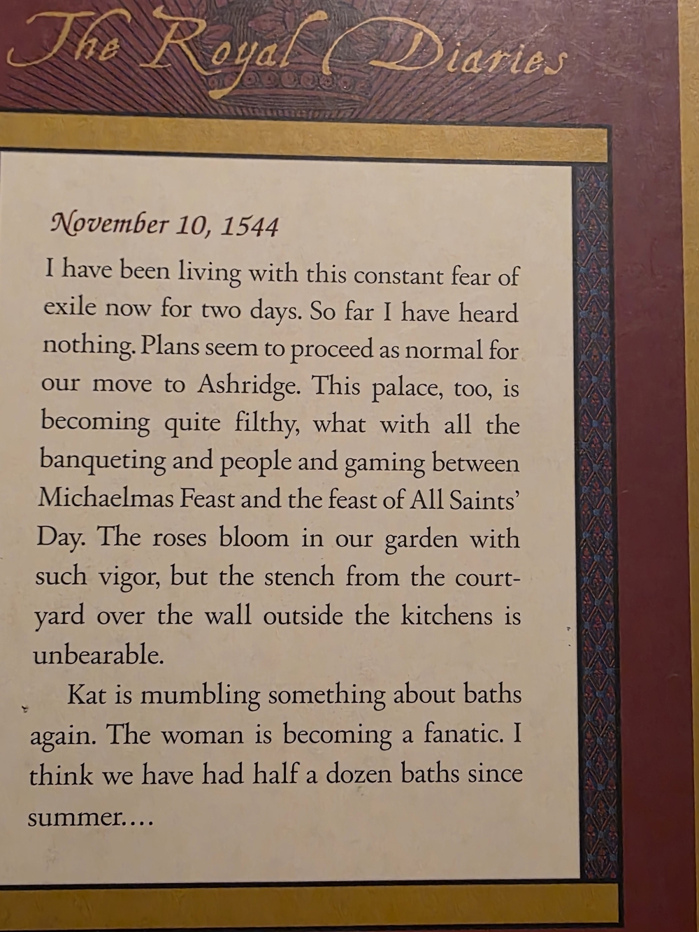 Scholastic The Royal Diaries Elizabeth 1 Red Rose of the House of Tudor England - Picture 3 of 5